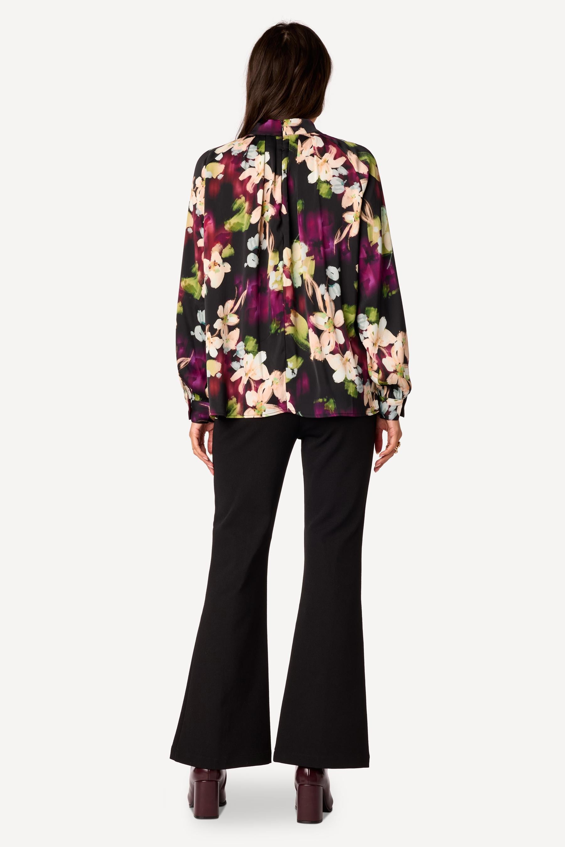 Blouse imprimée Noir - Axara Paris