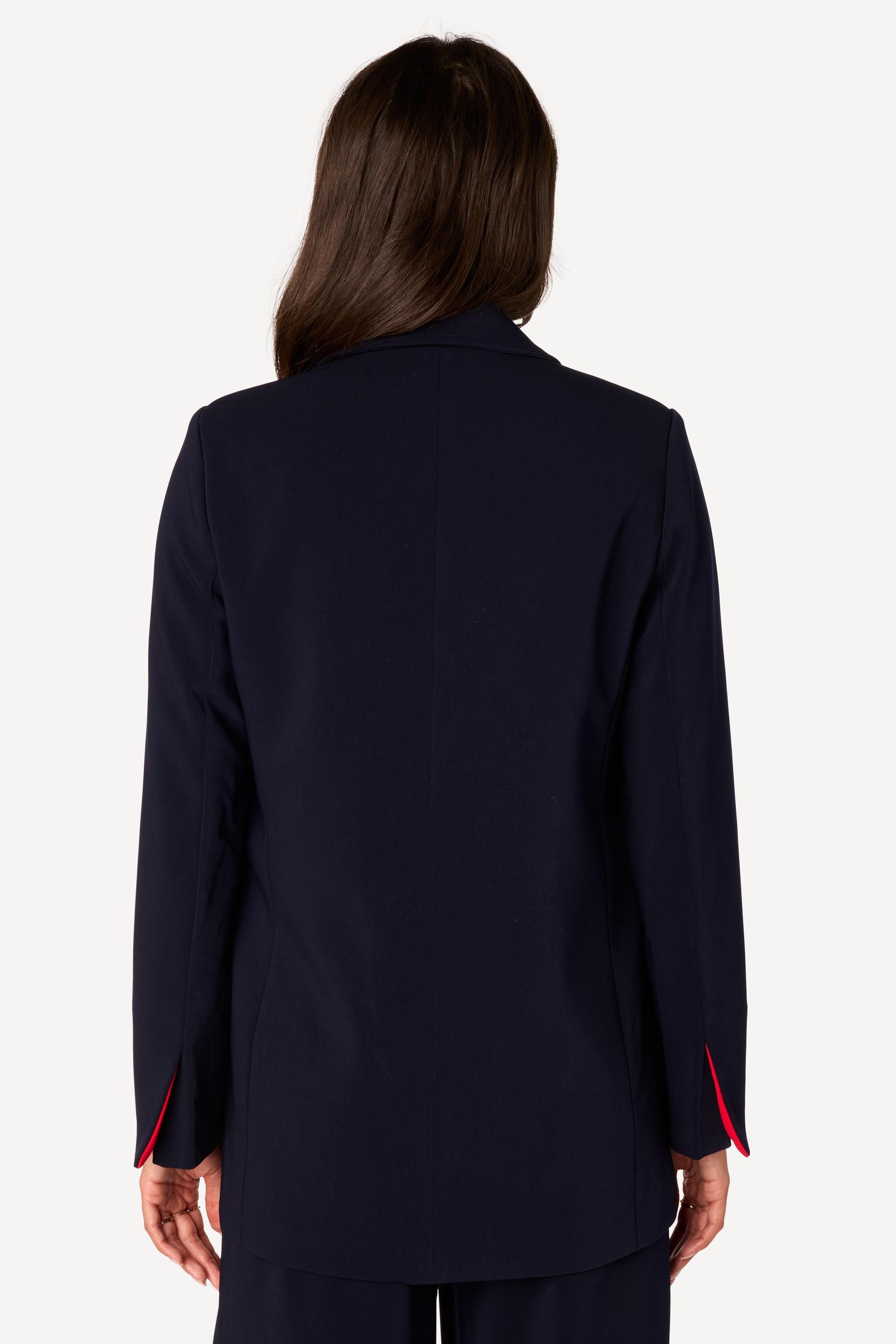 Veste unie Marine - Axara Paris