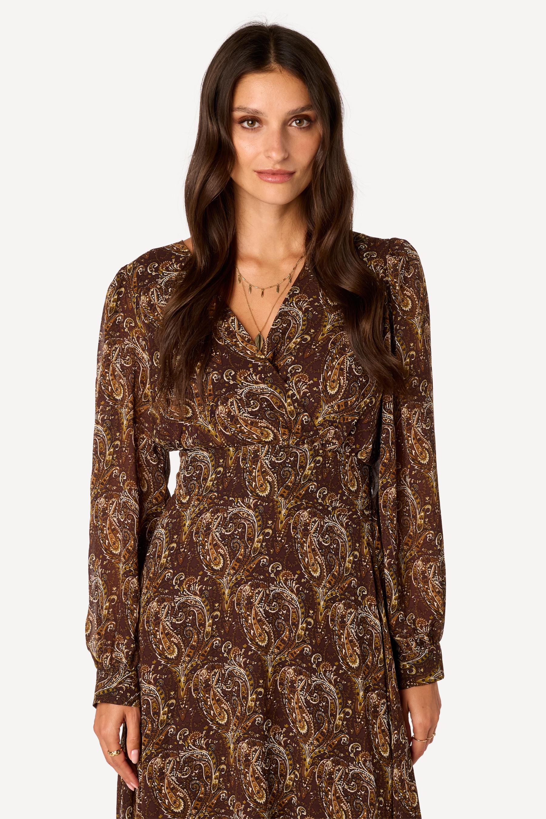 Robe longue imprimée Choco - Axara Paris