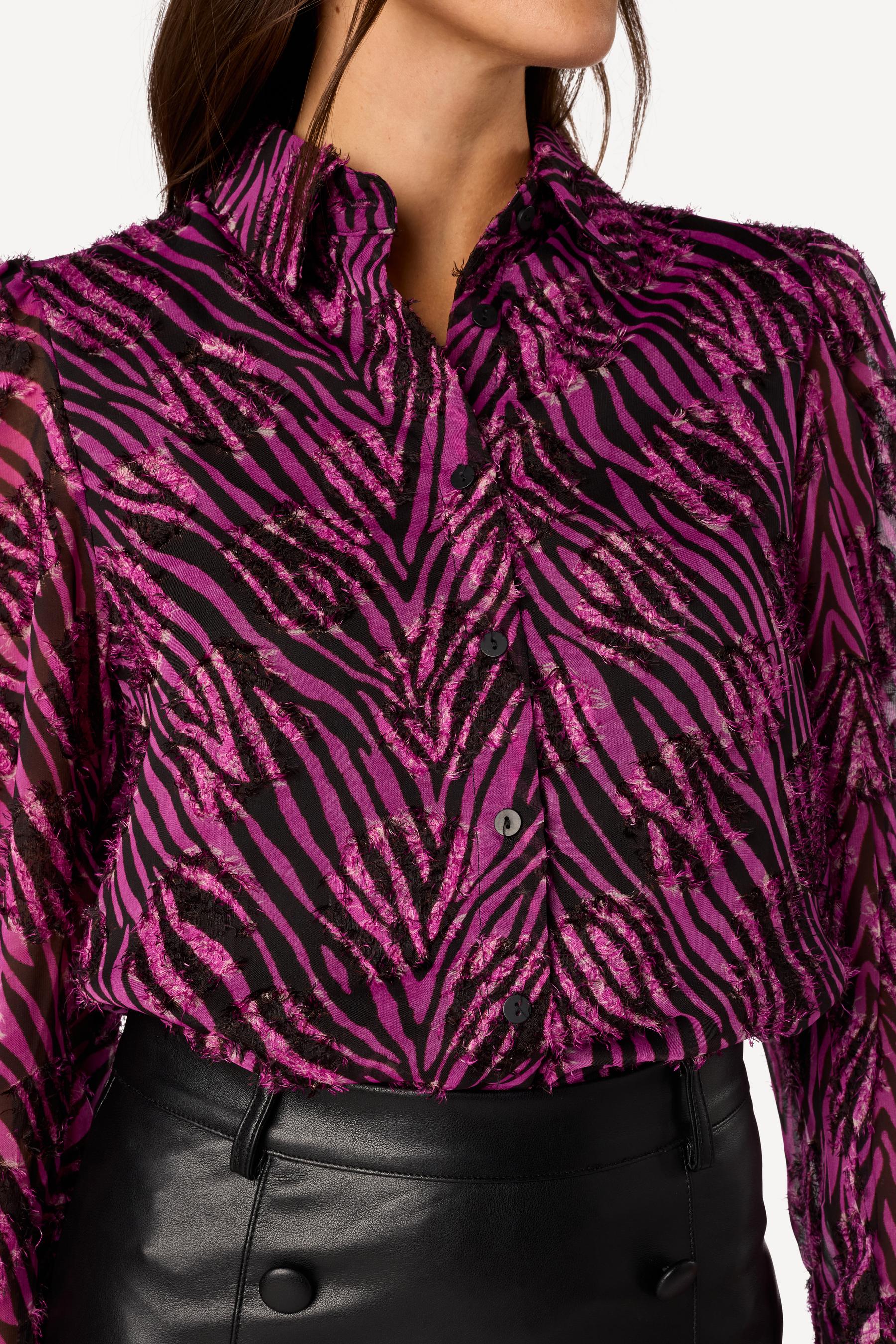 Chemise imprimée Violet - Axara Paris