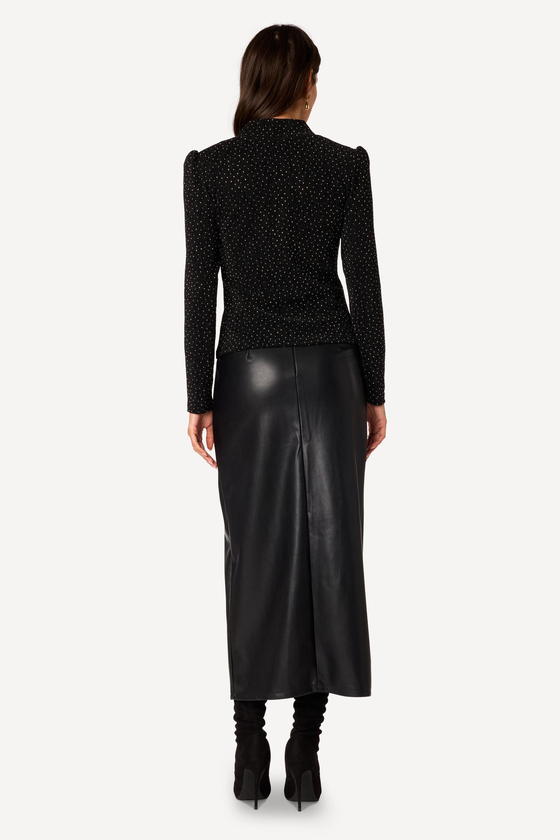 Top avec strass Noir - Axara Paris