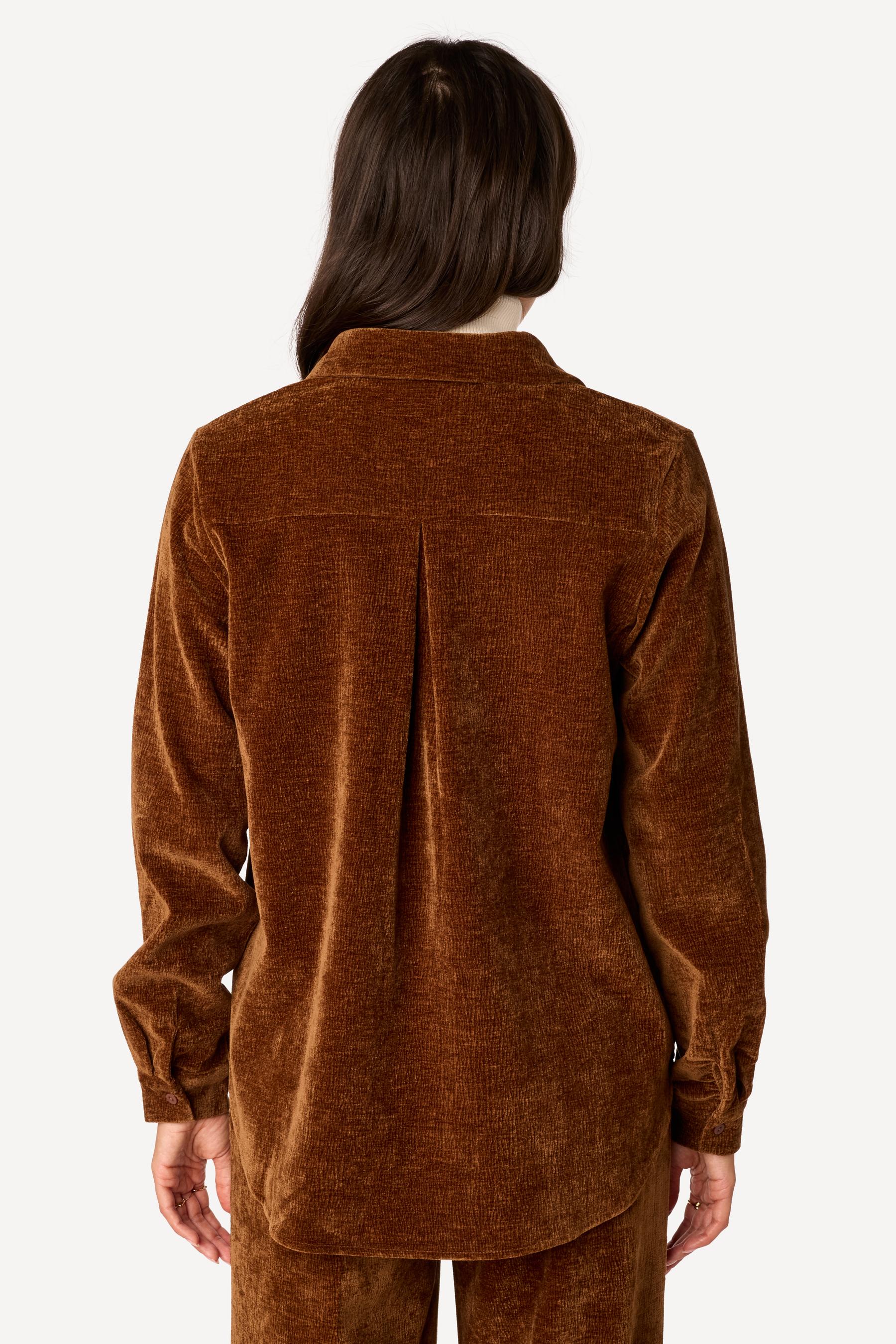 Chemise unie Marron - Axara Paris