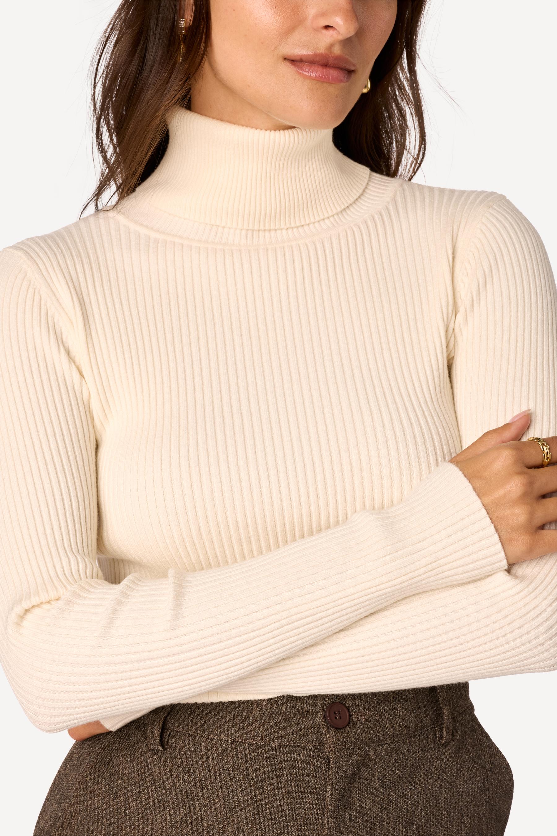 Pull uni Ecru - Axara Paris