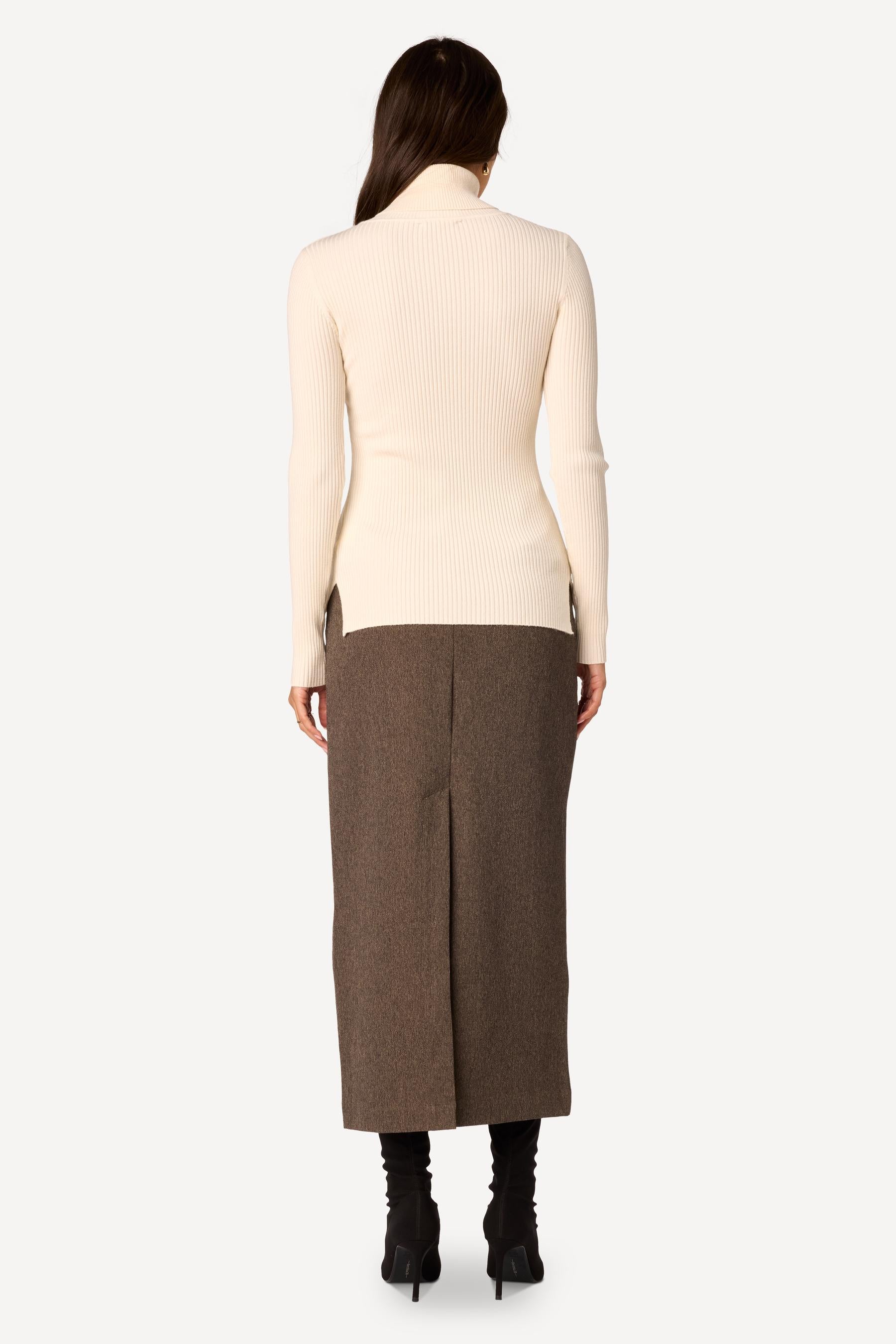 Pull uni Ecru - Axara Paris