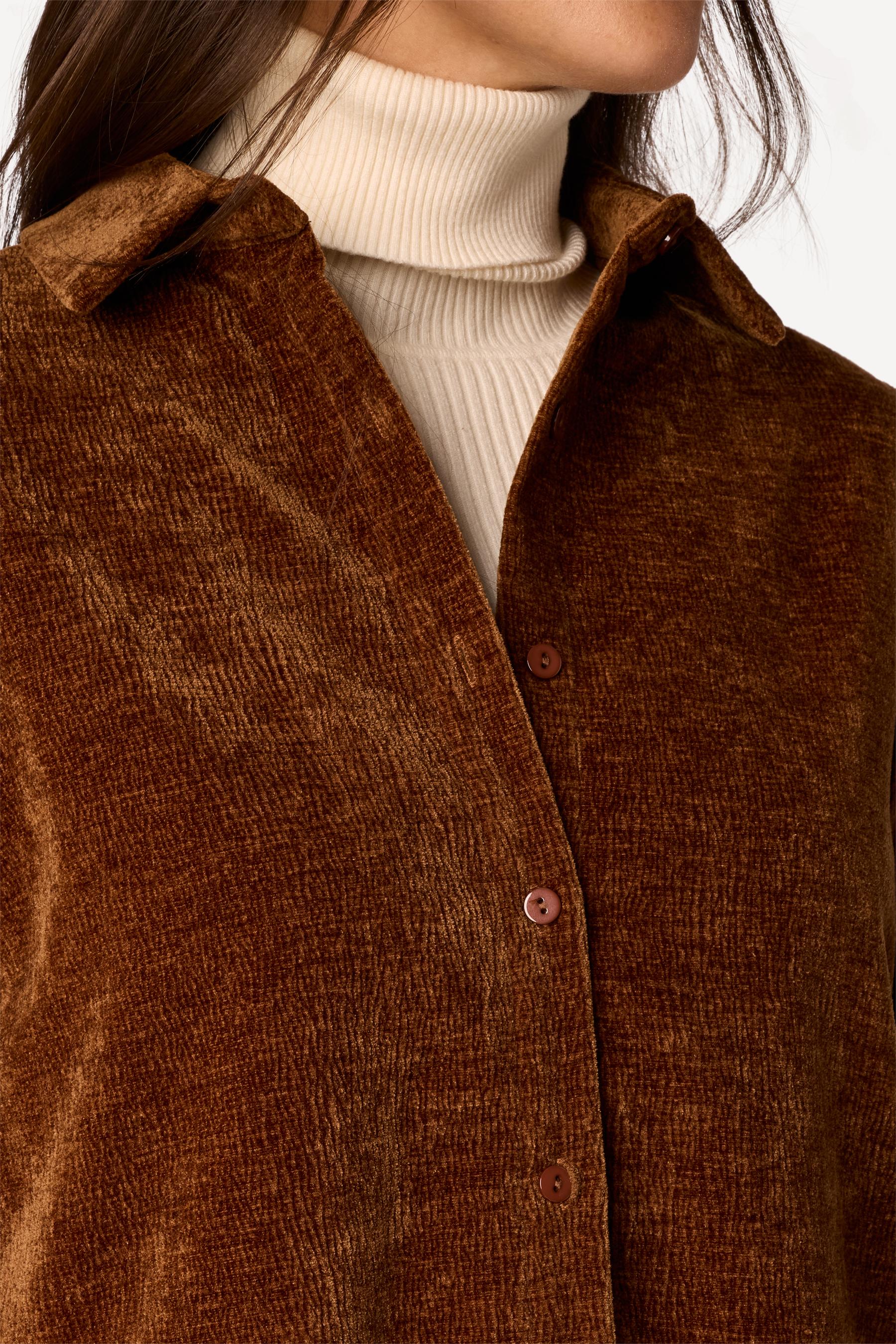 Chemise unie Marron - Axara Paris