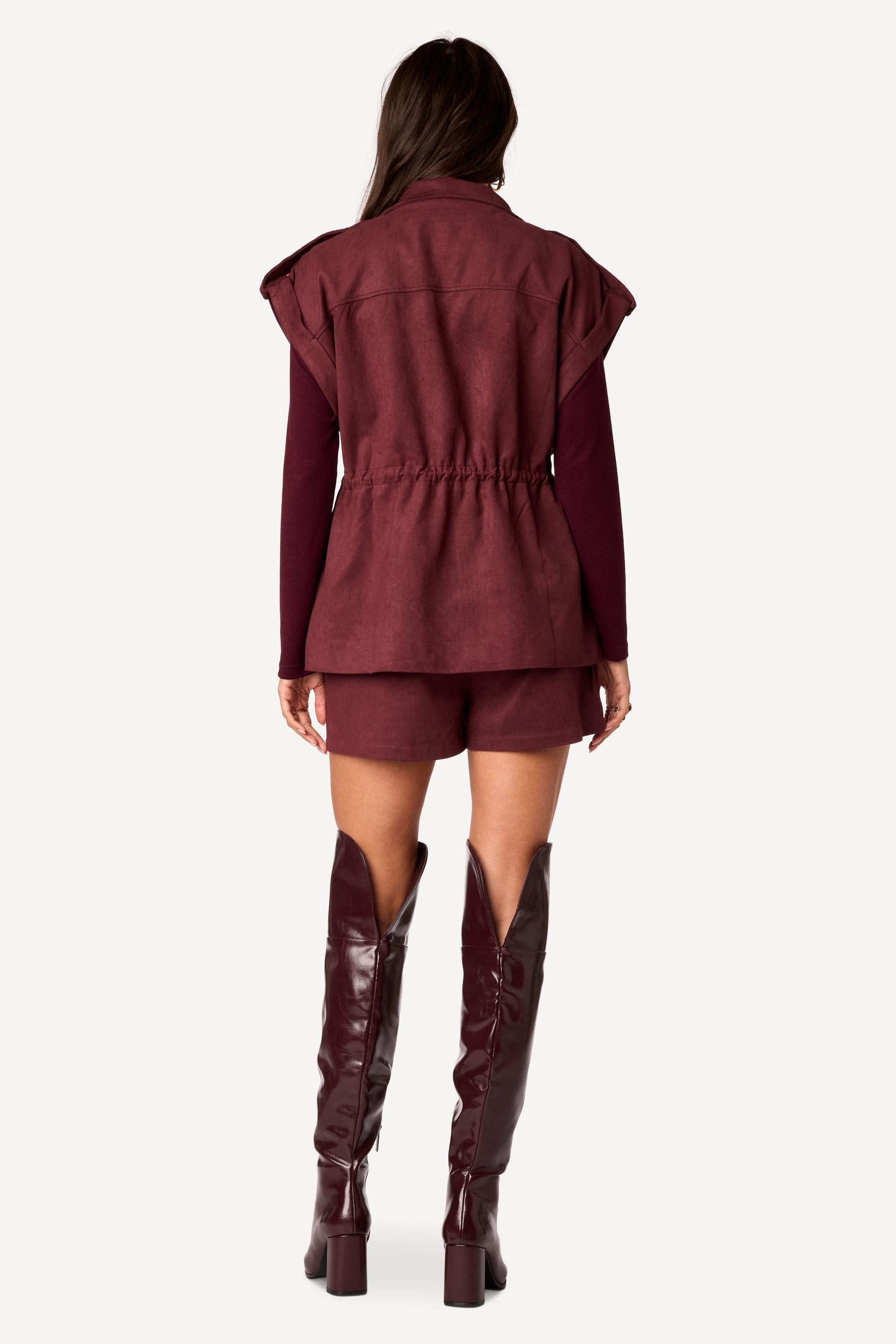 Veste saharienne Prune - Axara Paris