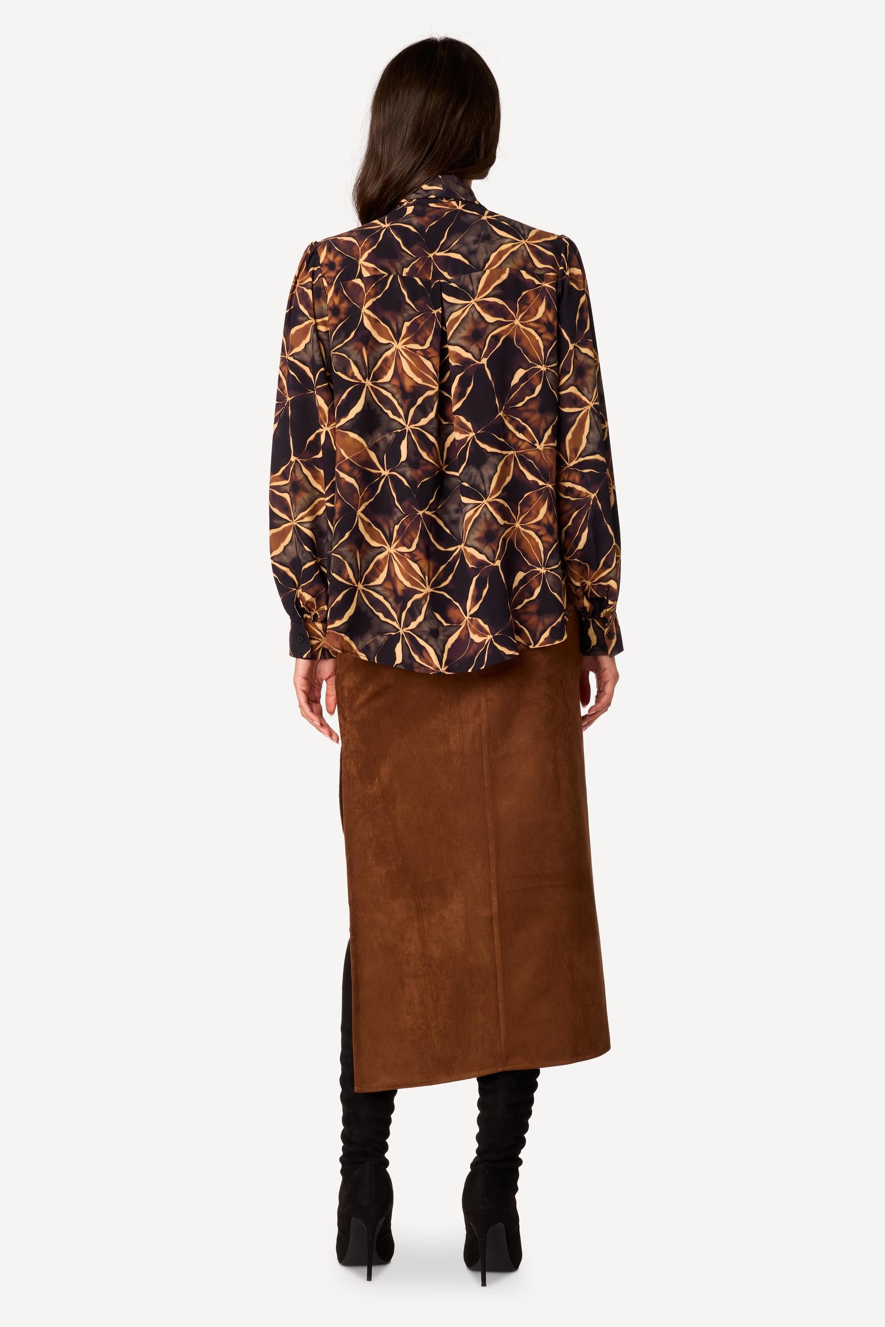 Chemise imprimée Marron - Axara Paris
