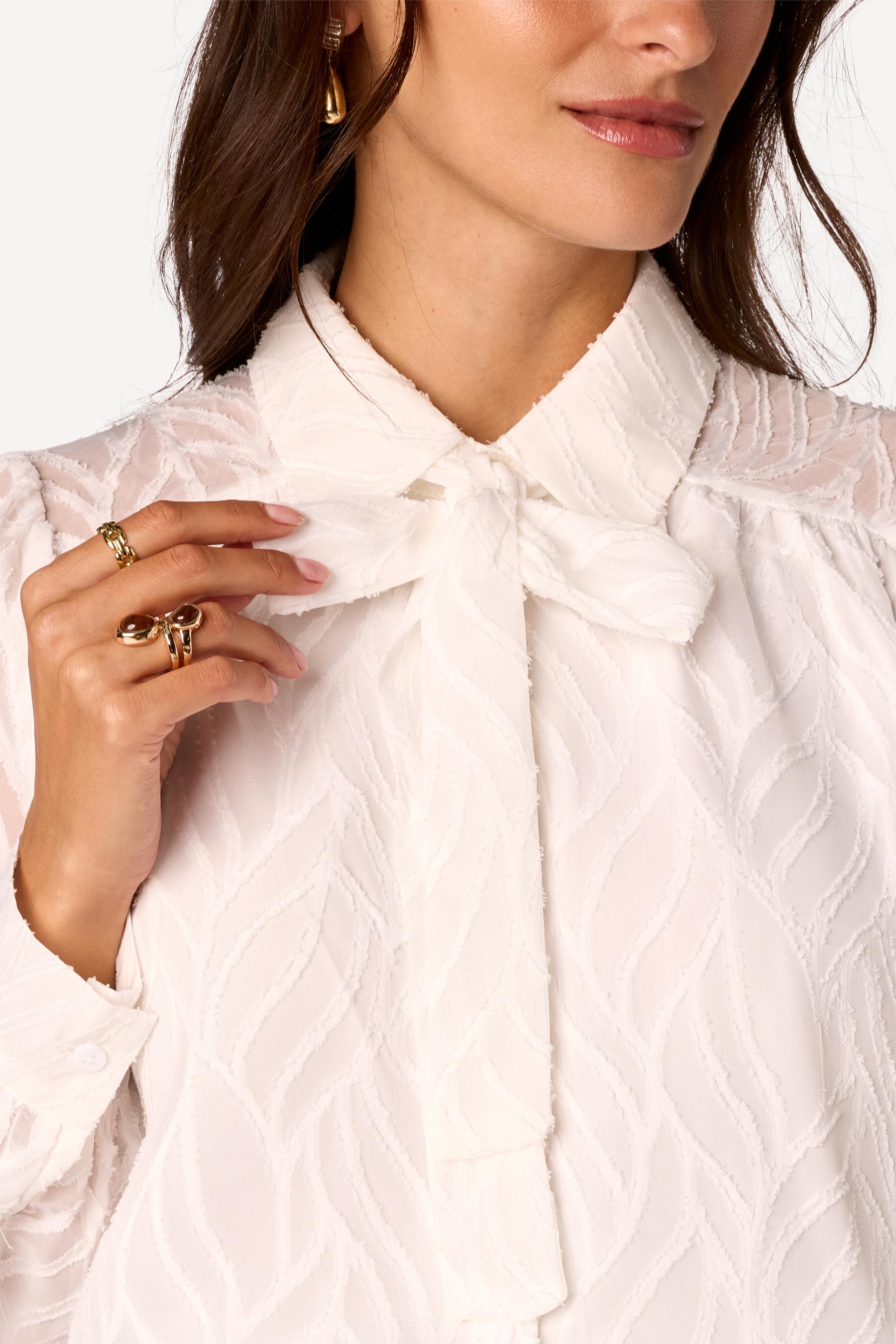 Chemise texturée Blanc - Axara Paris