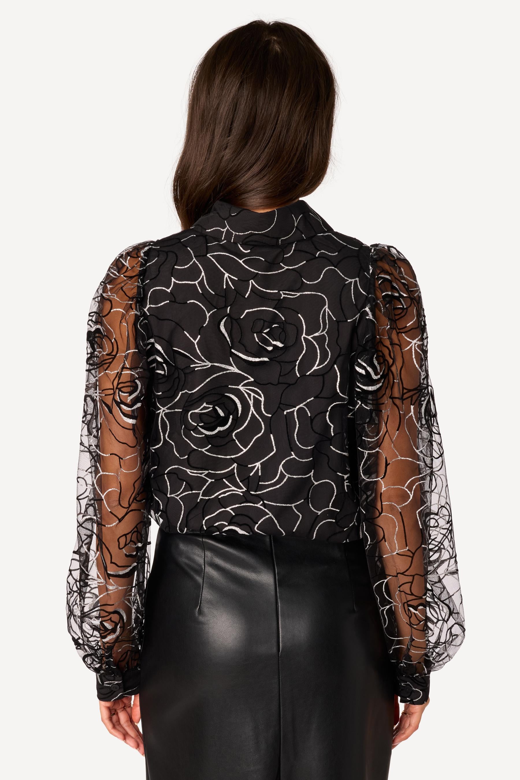 Chemise texturée Noir - Axara Paris