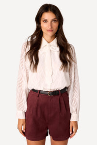 Chemise texturée Blanc - Axara Paris