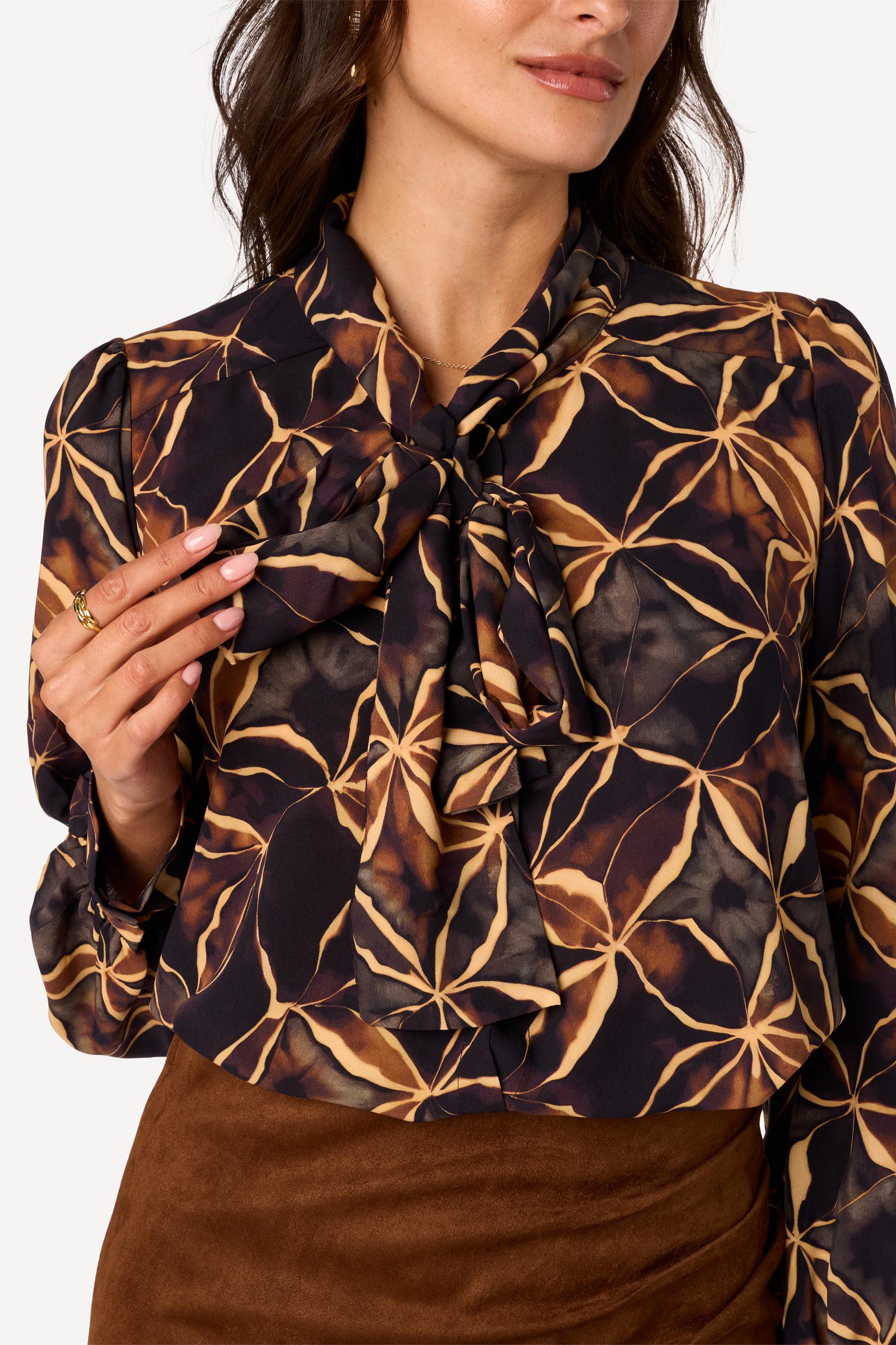 Chemise imprimée Marron - Axara Paris