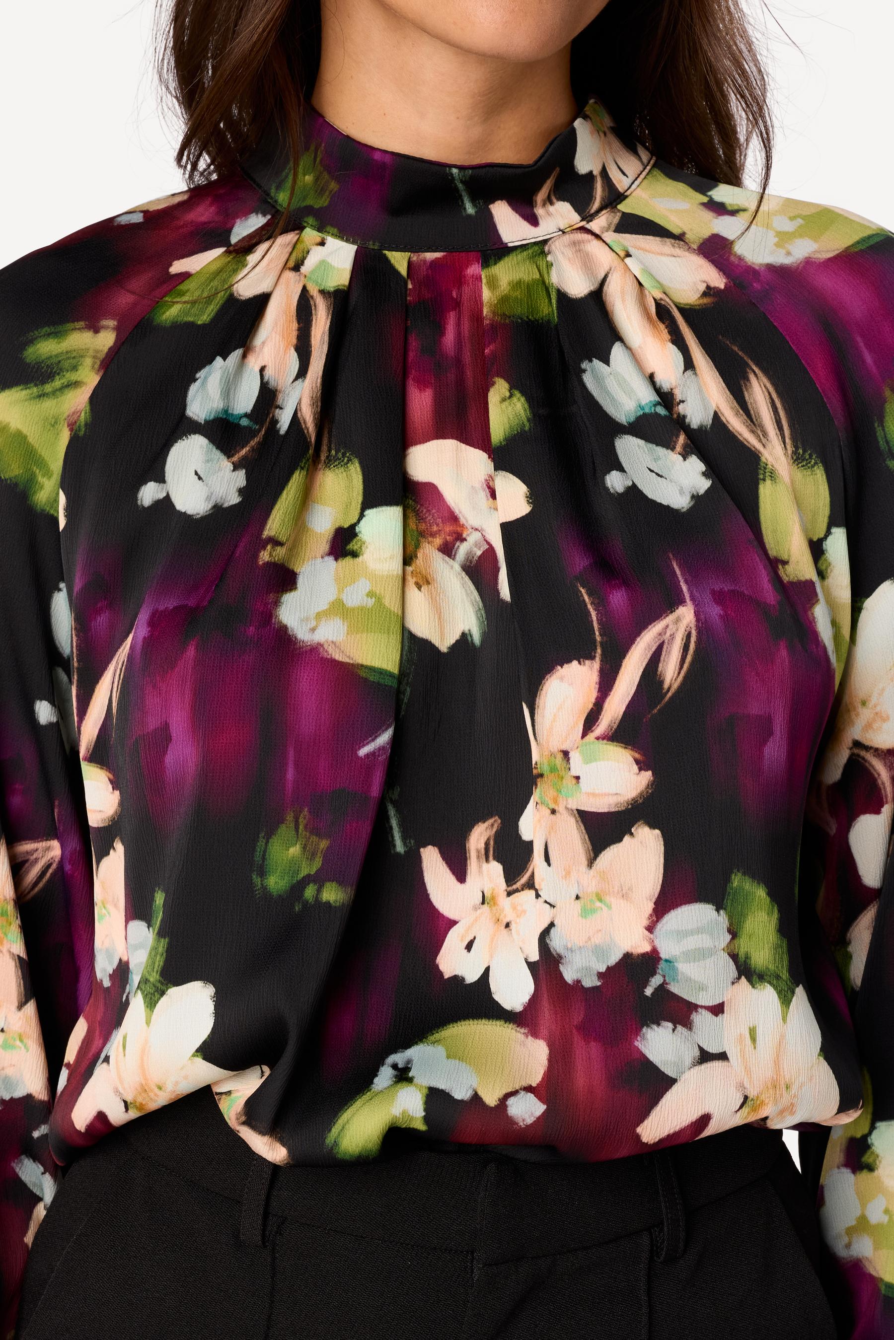 Blouse imprimée Noir - Axara Paris