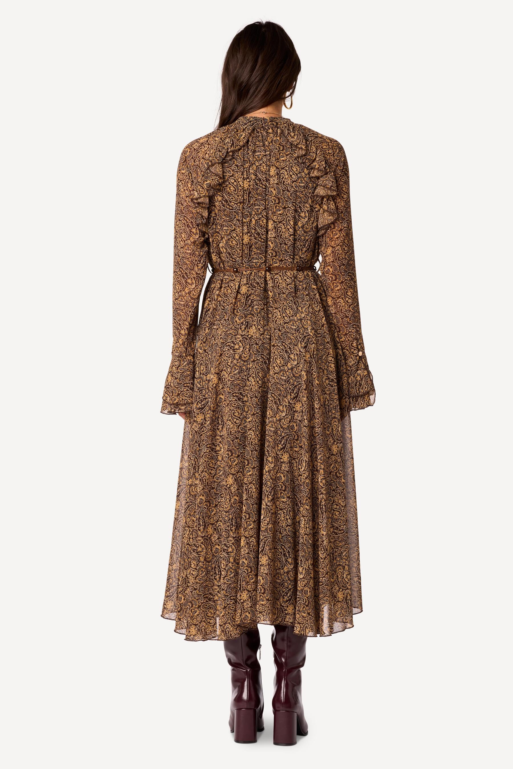 Robe longue imprimée Choco - Axara Paris