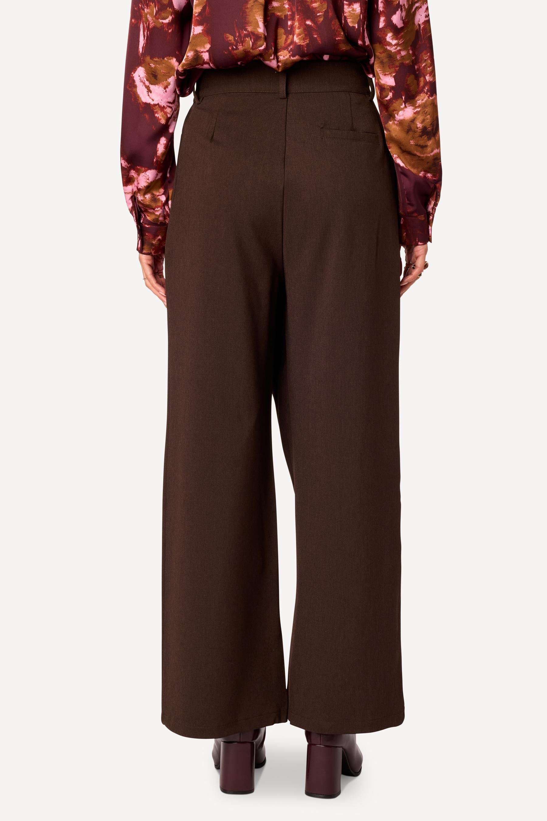 Pantalon large uni Taupe - Axara Paris