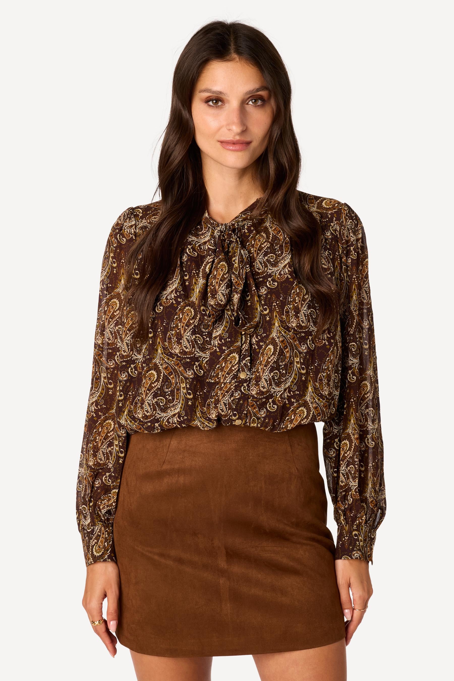 Blouse imprimée Choco - Axara Paris