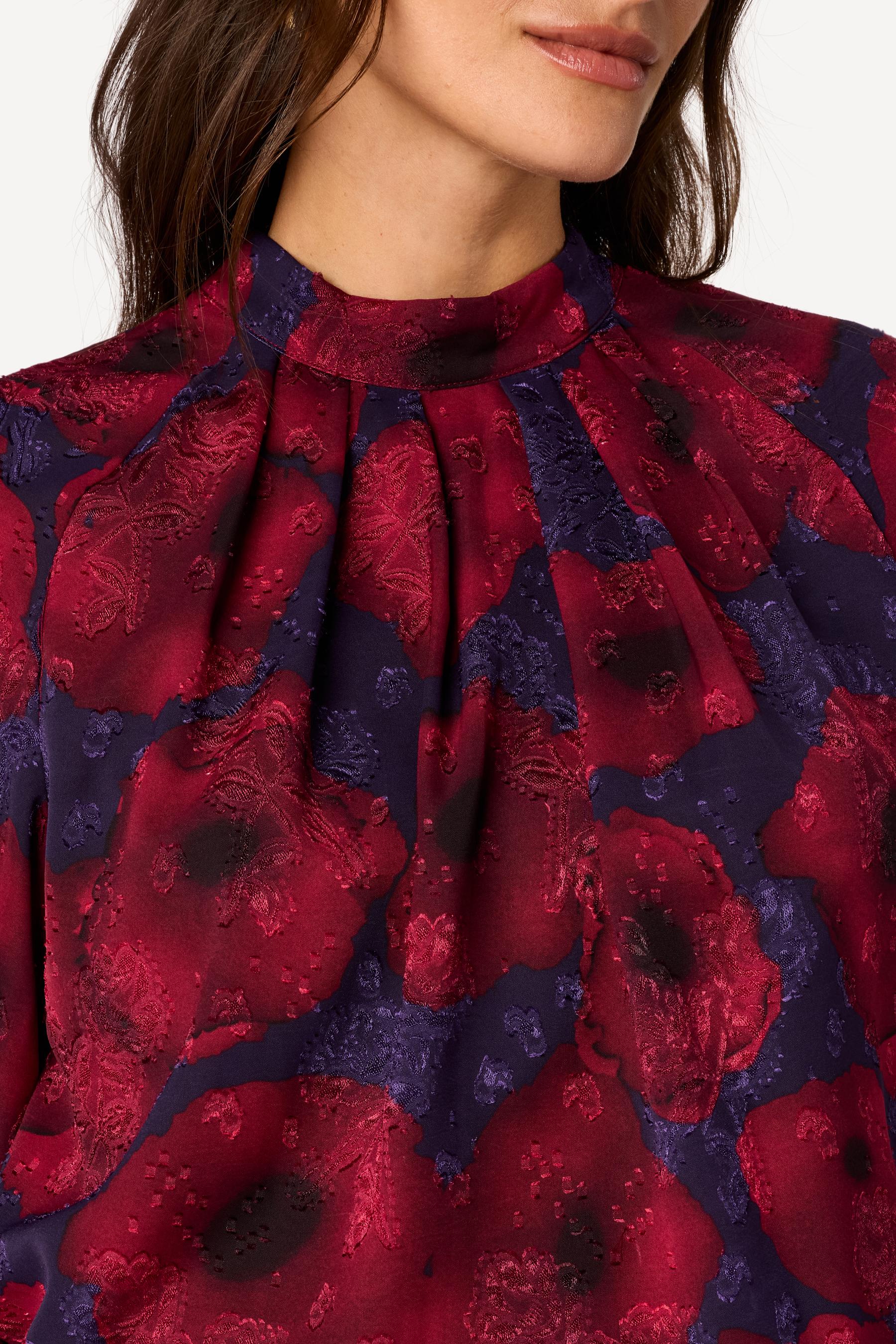 Blouse imprimée Bordeaux - Axara Paris
