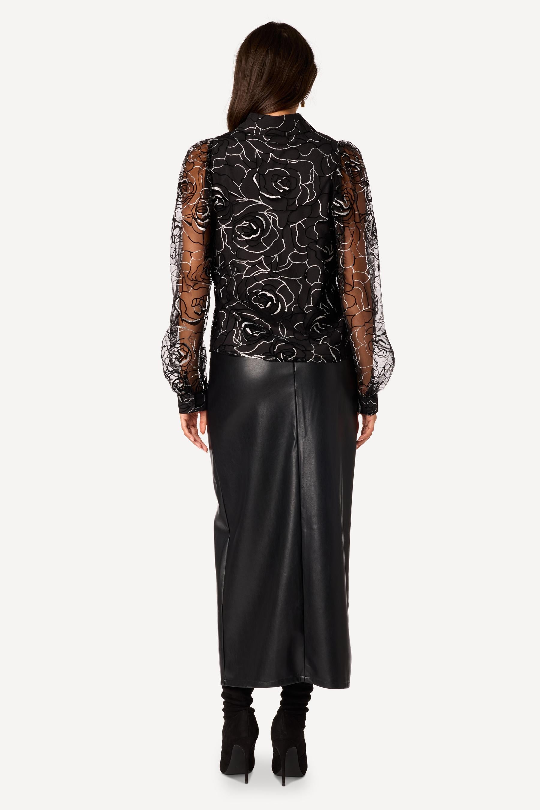 Chemise texturée Noir - Axara Paris