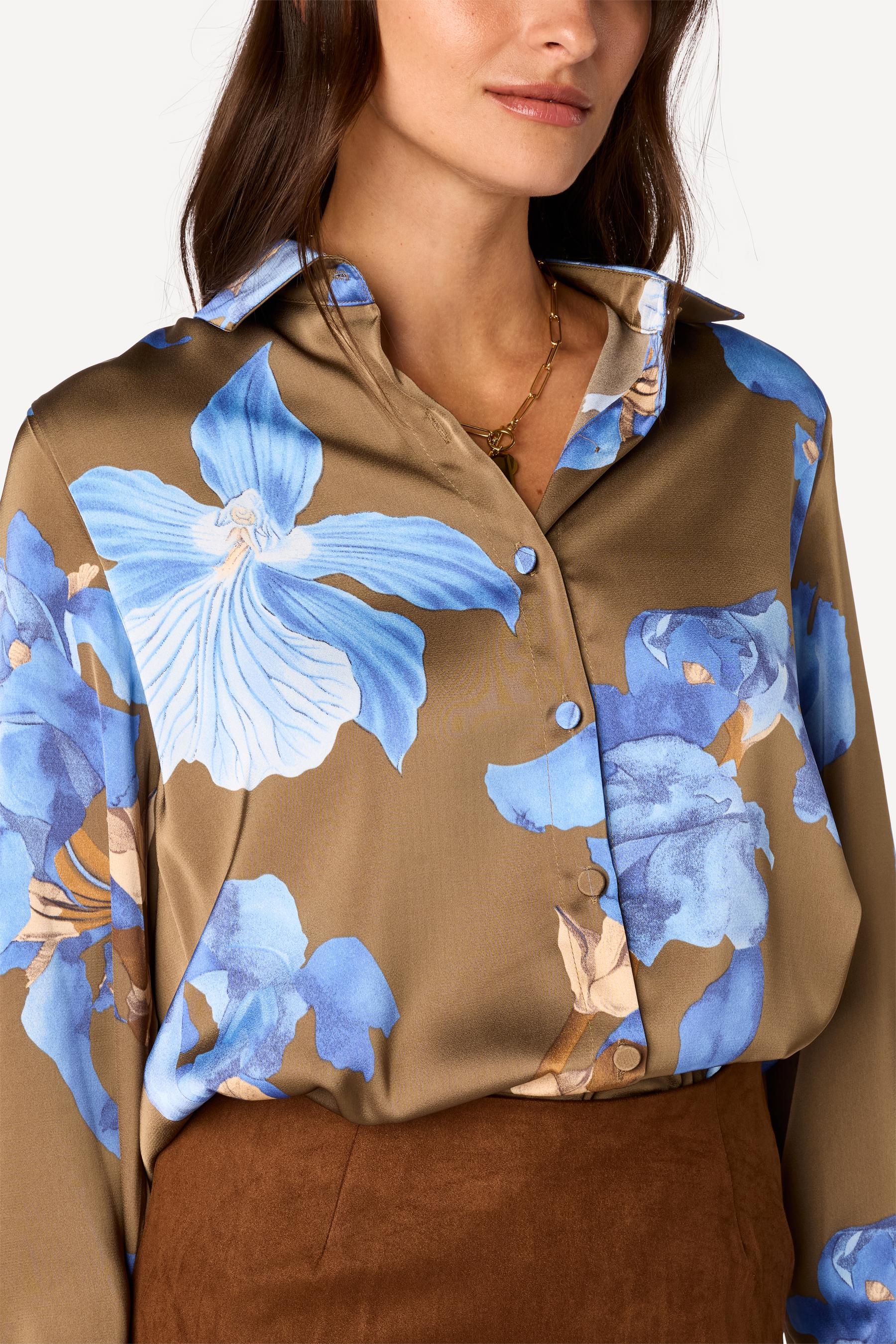 Chemise imprimée Taupe - Axara Paris