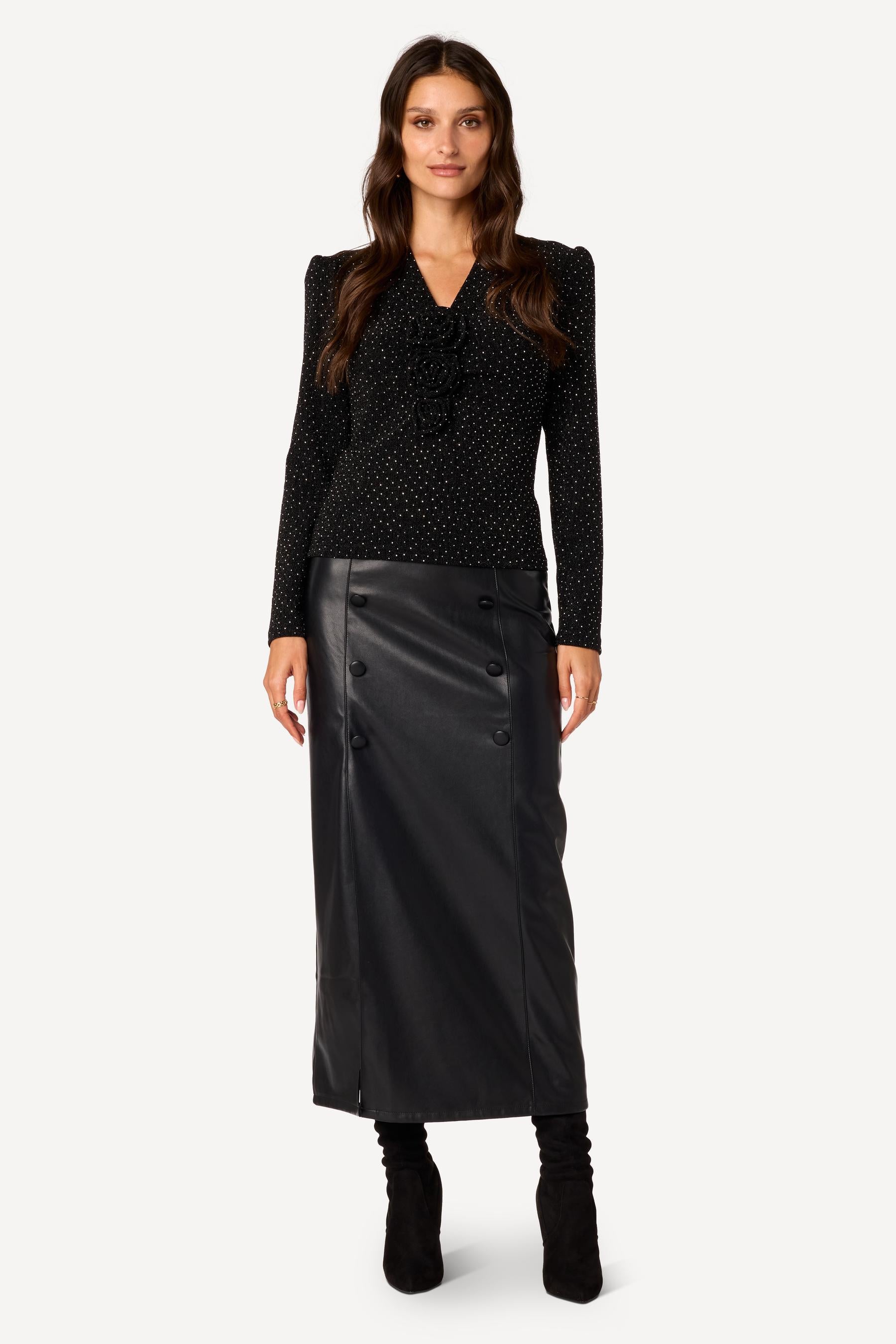 Top avec strass Noir - Axara Paris