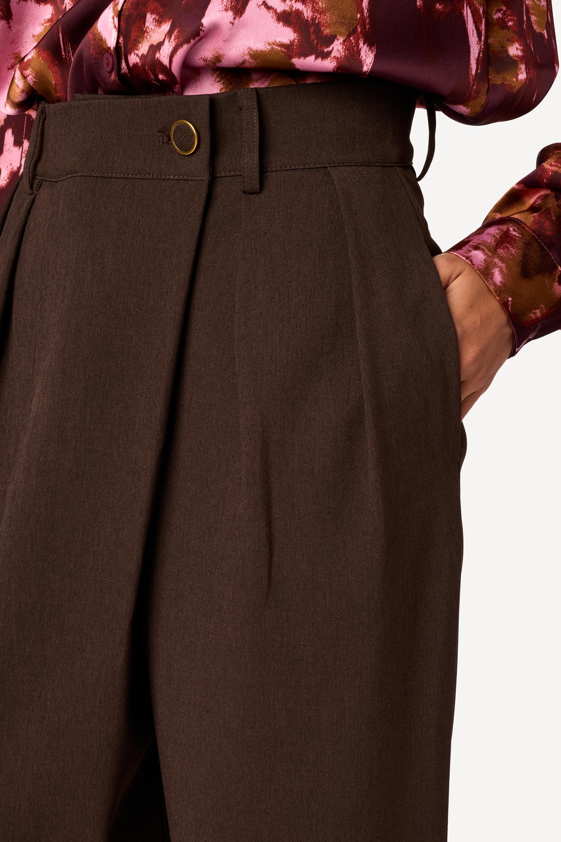 Pantalon large uni Taupe - Axara Paris
