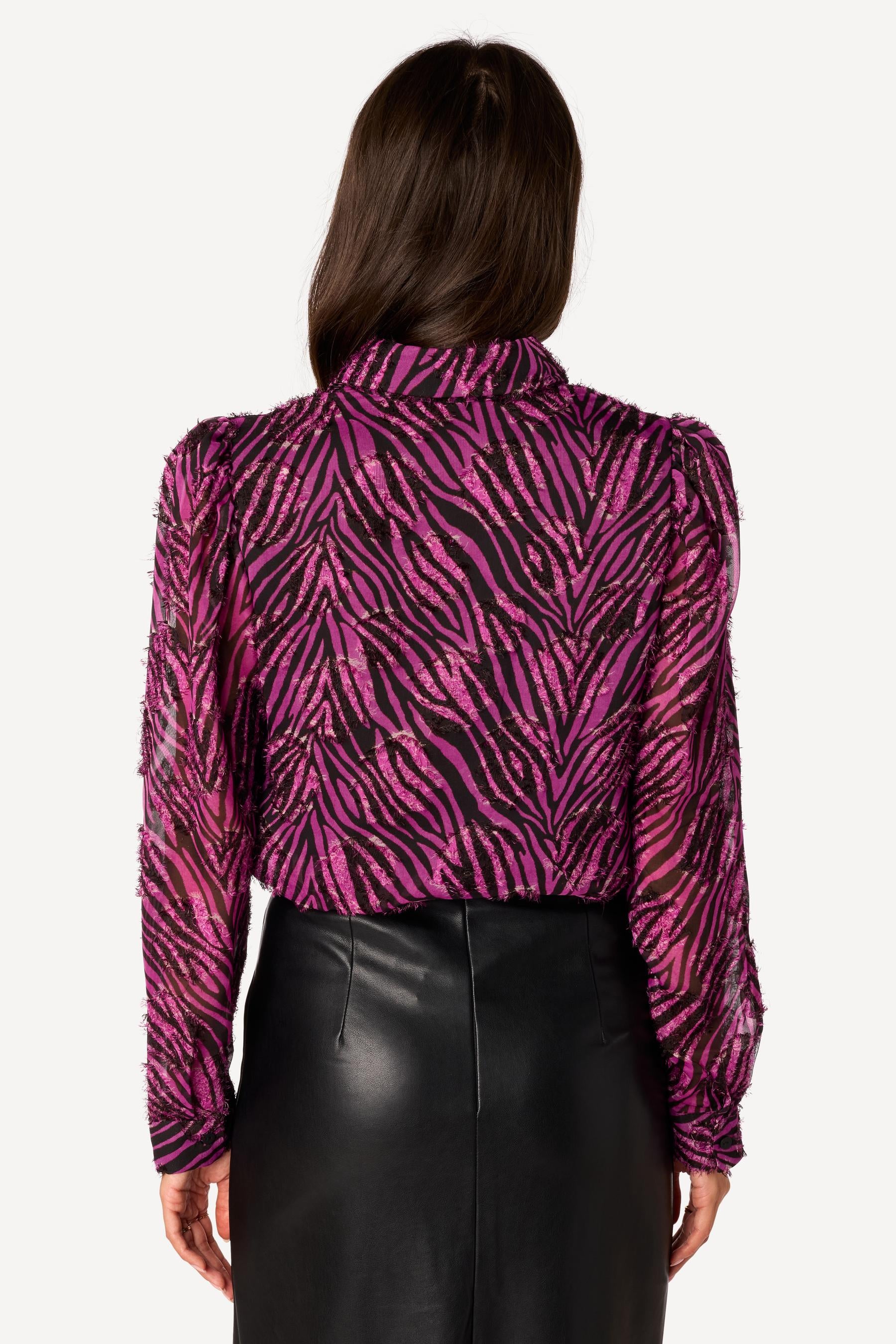Chemise imprimée Violet - Axara Paris