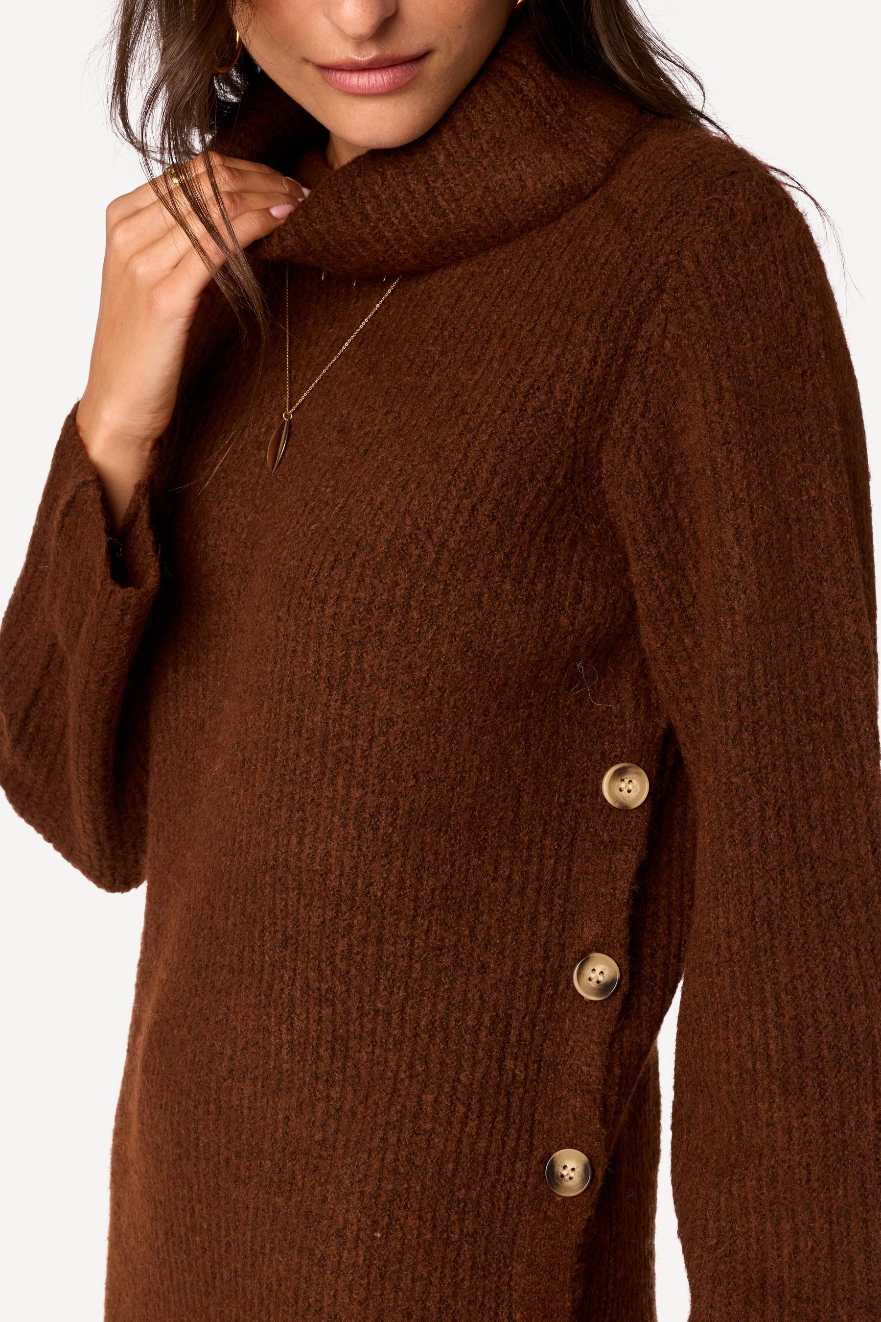 Robe pull unie Choco - Axara Paris