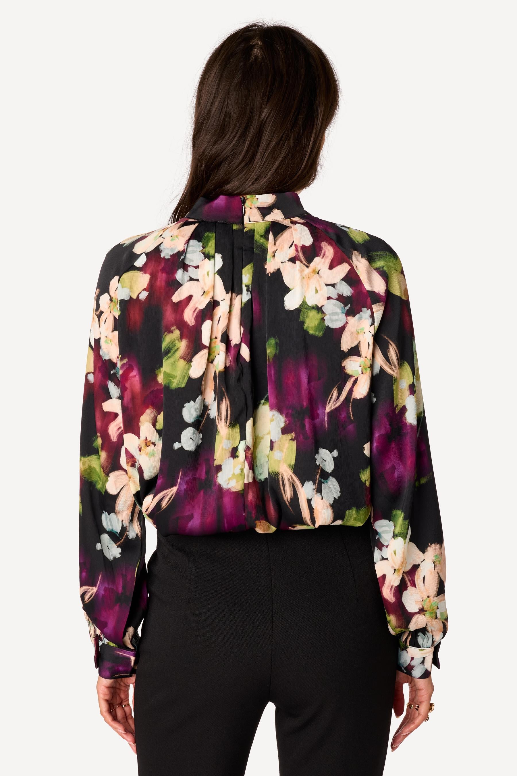 Blouse imprimée Noir - Axara Paris