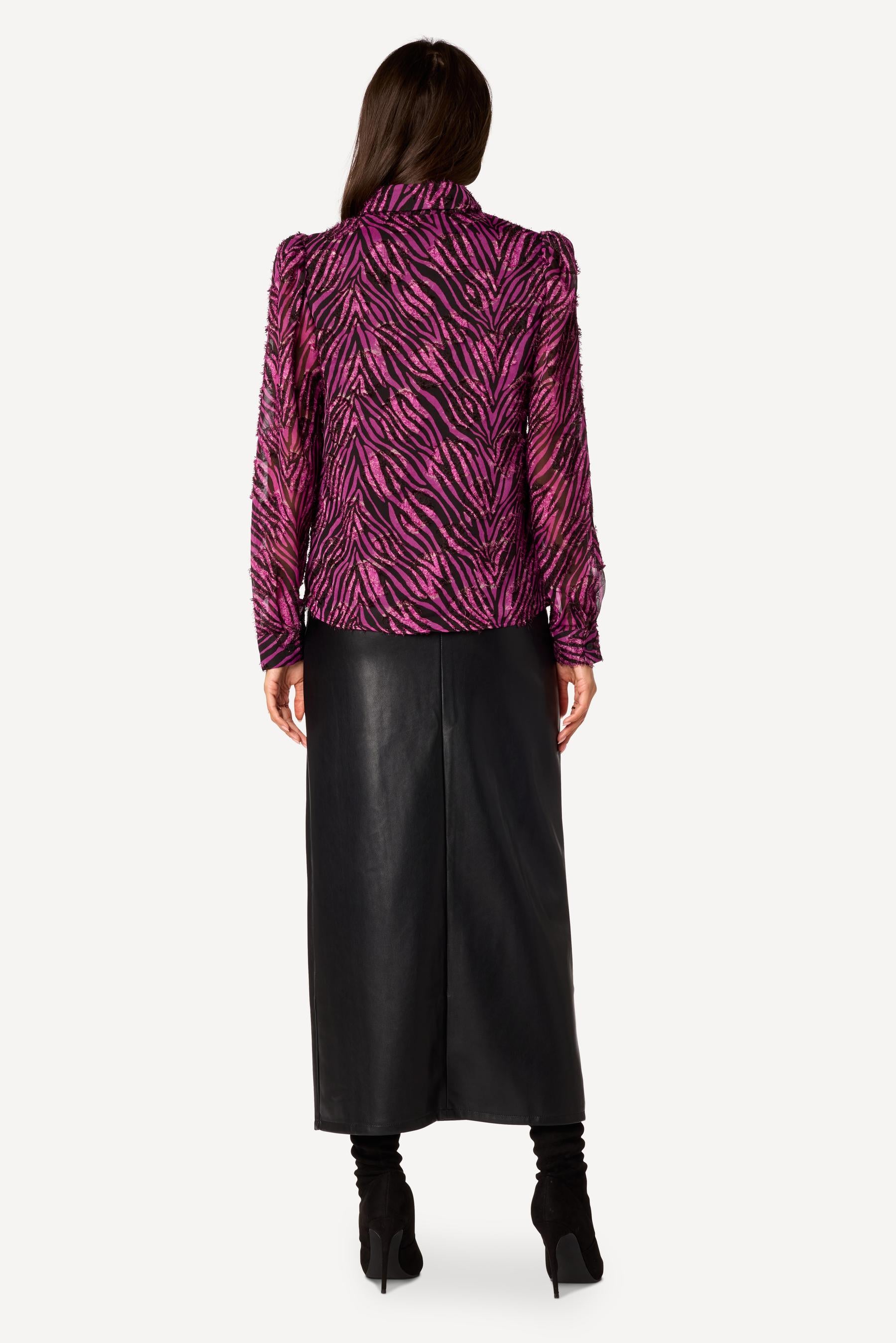 Chemise imprimée Violet - Axara Paris