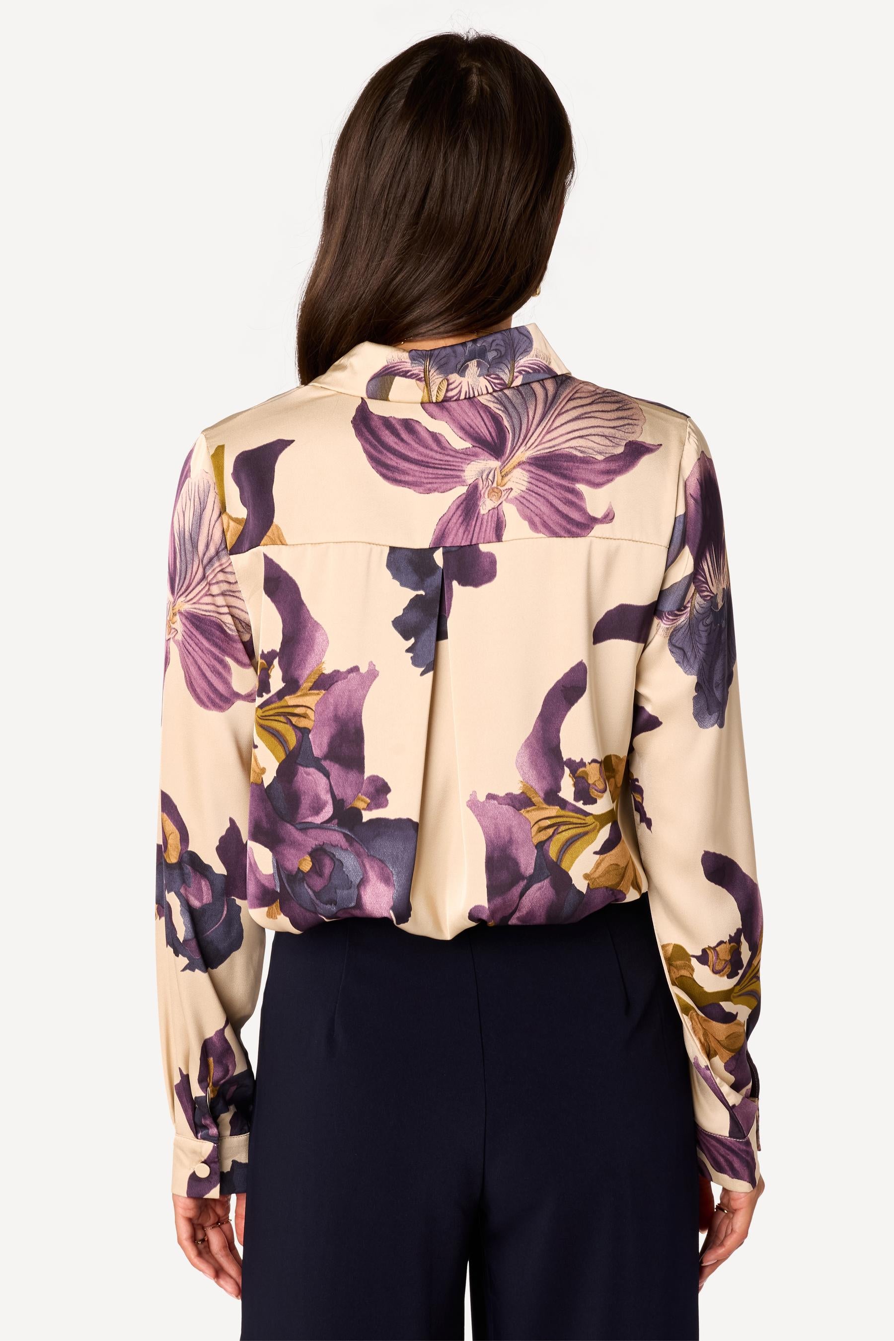 Chemise imprimée Beige - Axara Paris