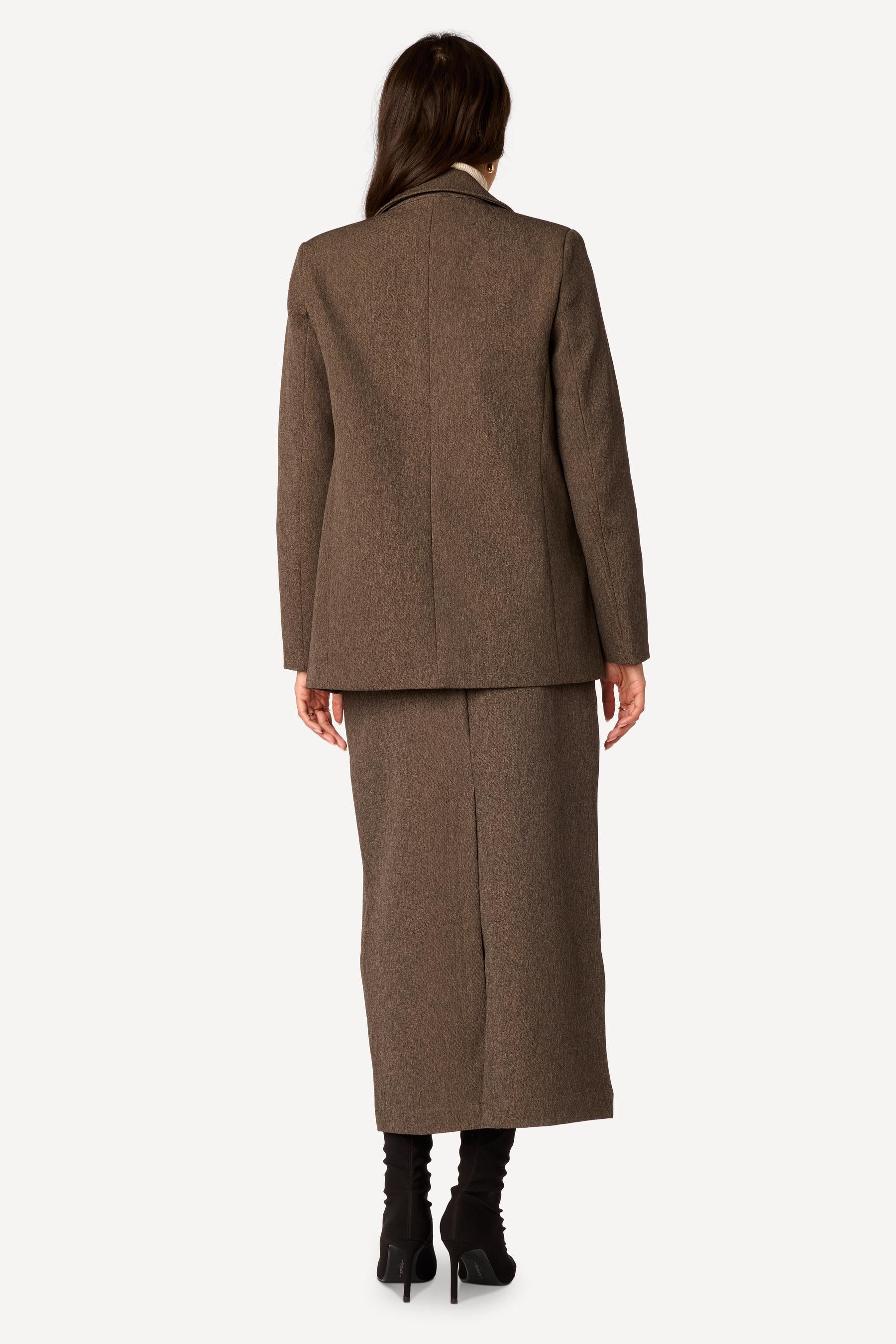Veste unie Taupe - Axara Paris
