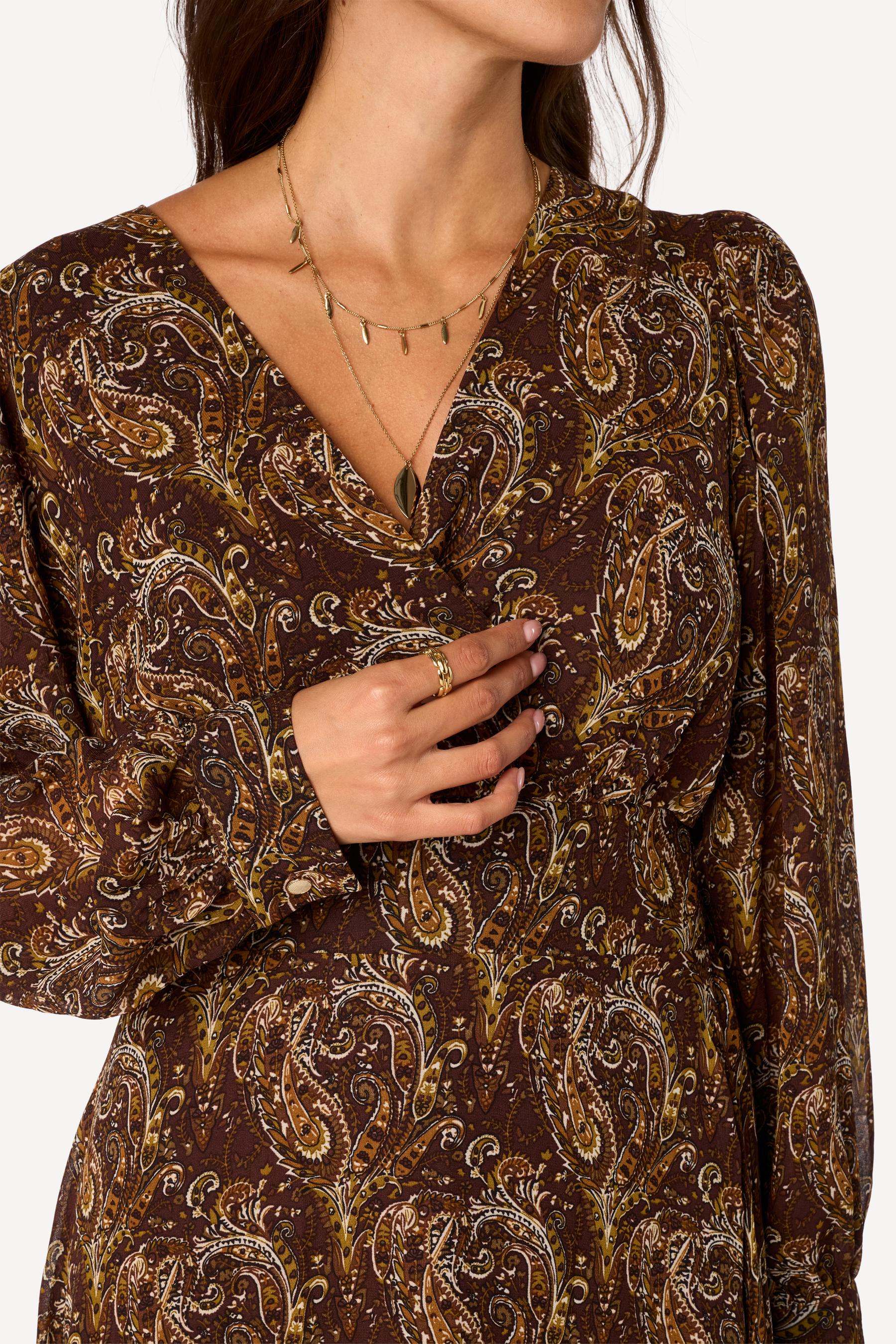Robe longue imprimée Choco - Axara Paris
