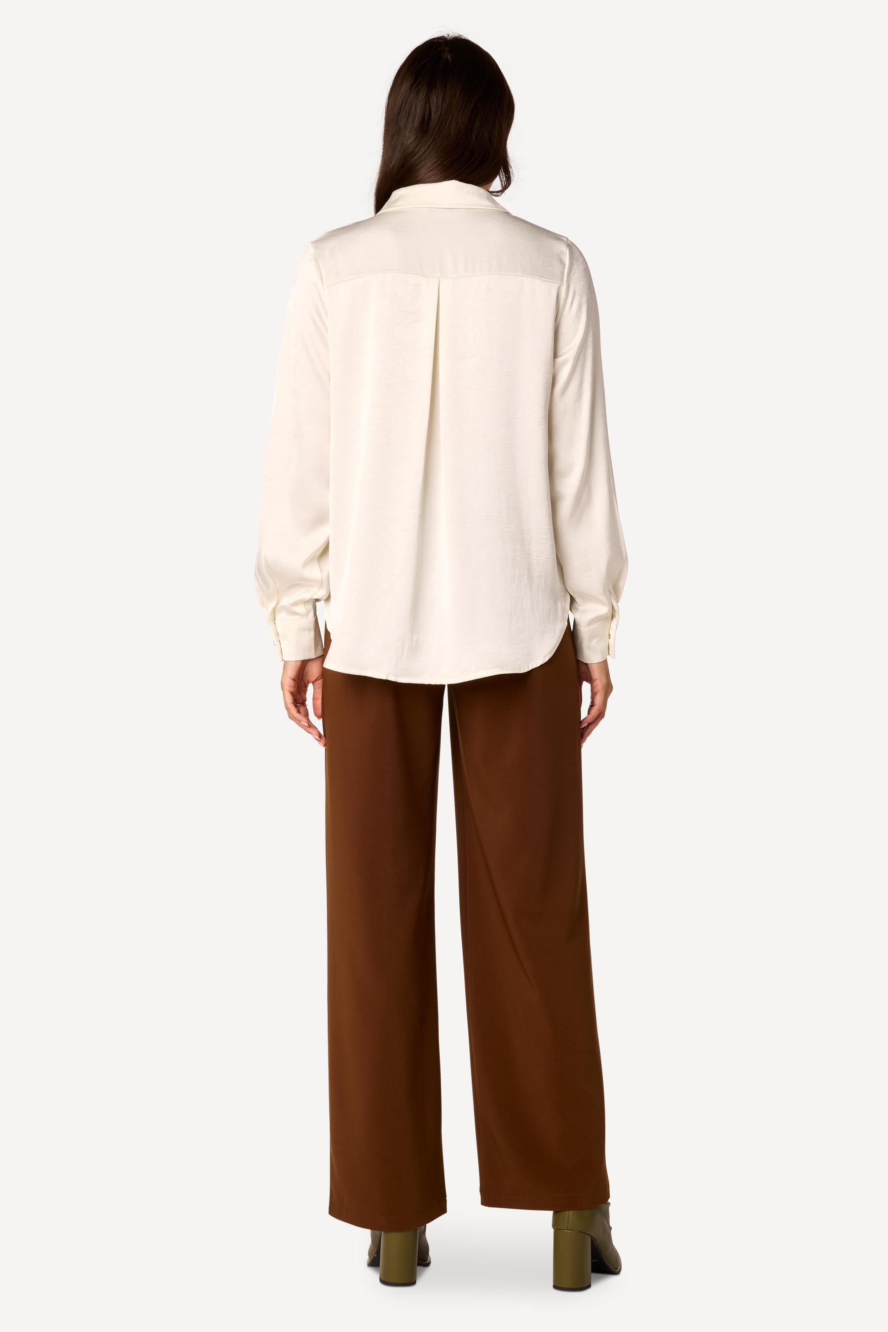 Chemise unie Beige - Axara Paris