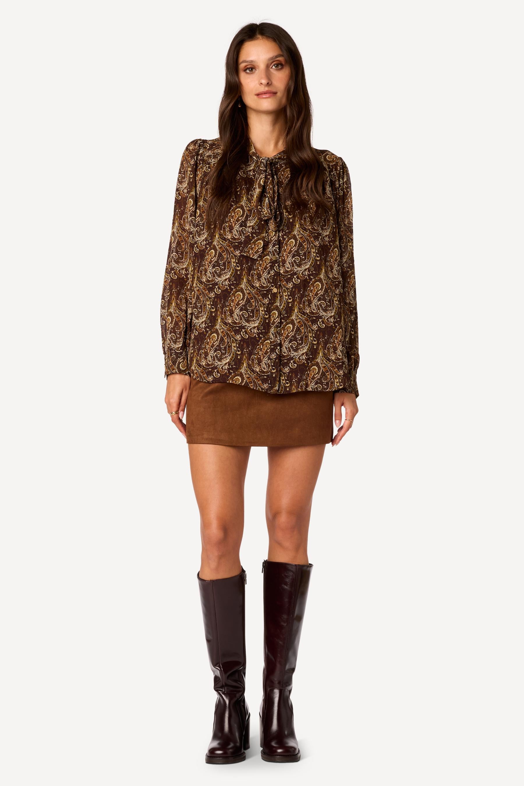 Blouse imprimée Choco - Axara Paris