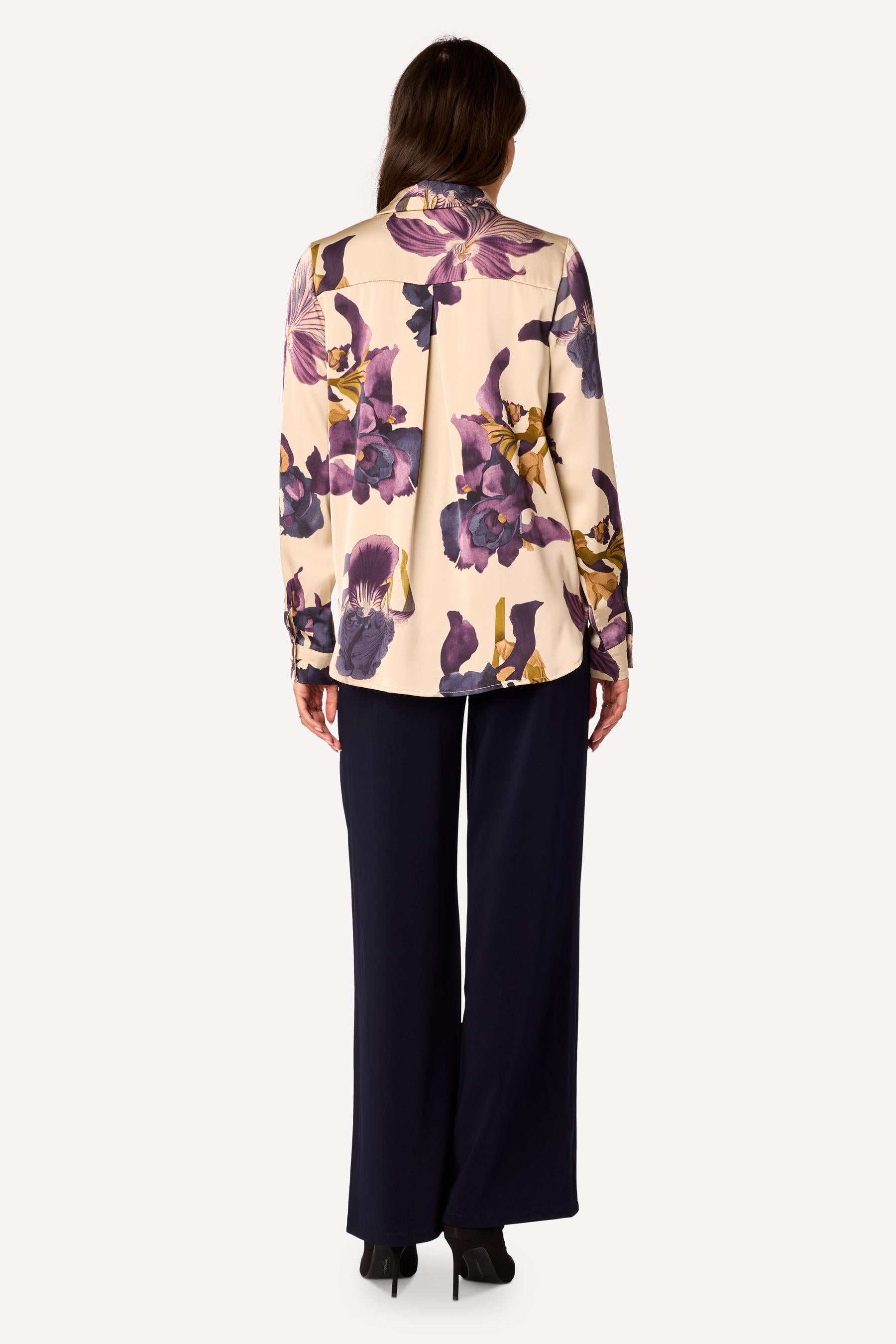 Chemise imprimée Beige - Axara Paris