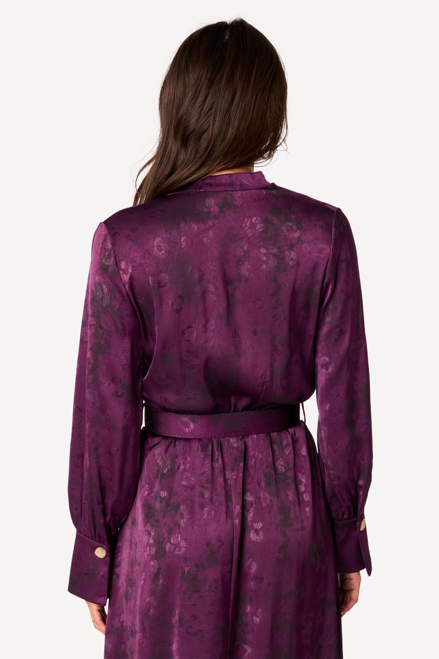 Robe longue imprimée Violet - Axara Paris