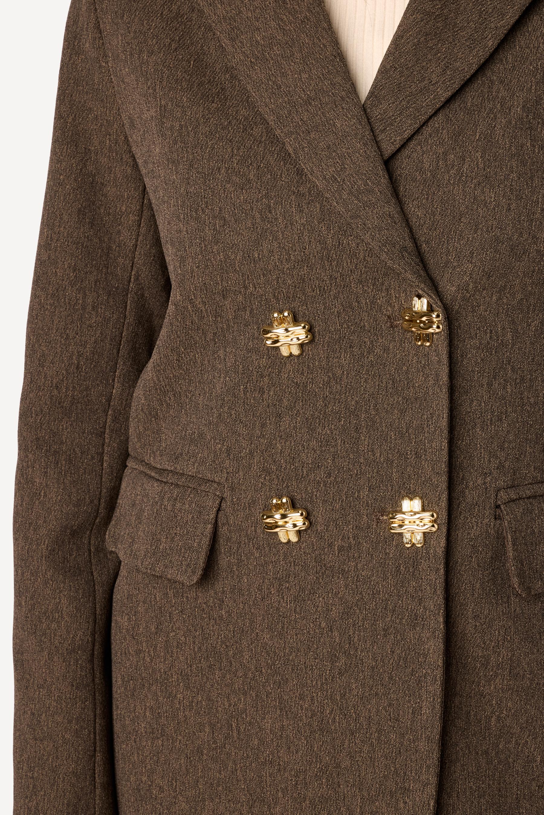 Veste unie Taupe - Axara Paris