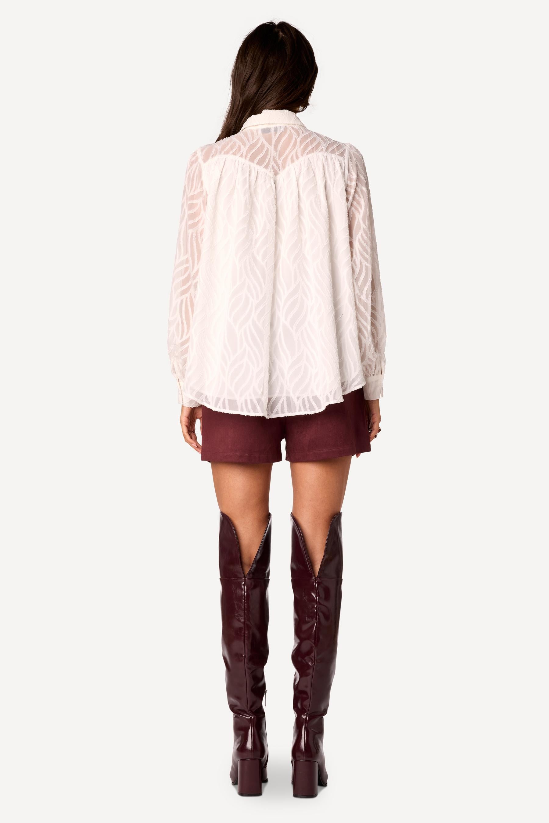 Chemise texturée Blanc - Axara Paris
