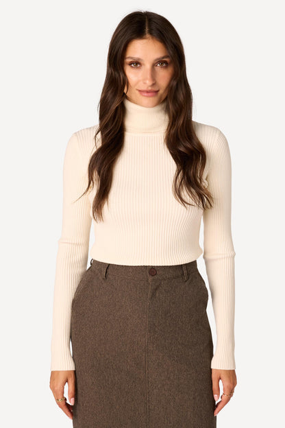 Pull uni Ecru - Axara Paris