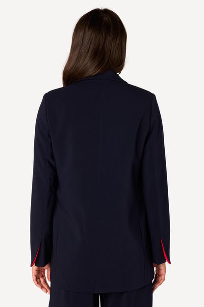 Veste unie Marine - Axara Paris
