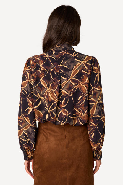 Chemise imprimée Marron - Axara Paris