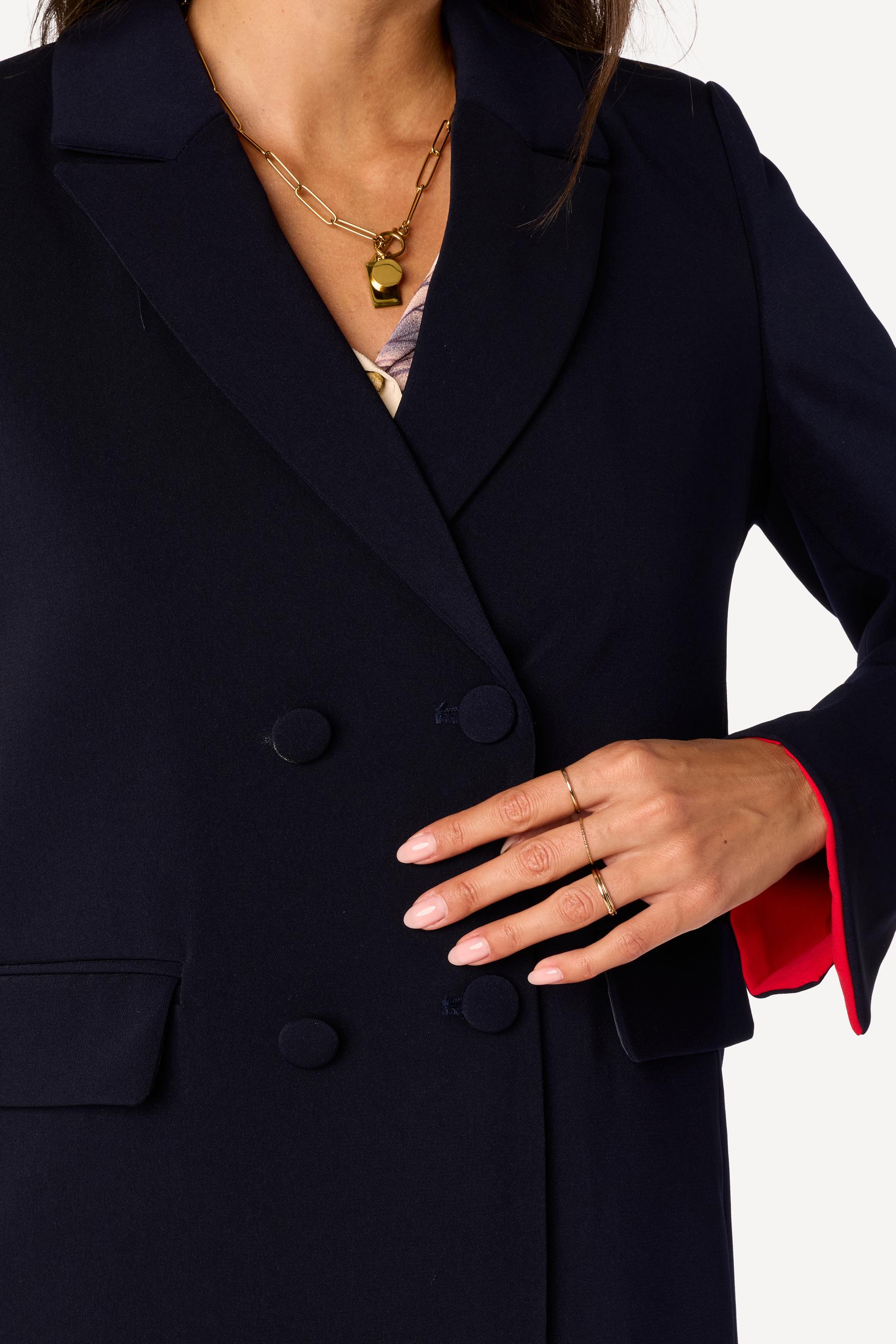 Veste unie Marine - Axara Paris