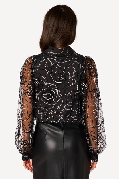 Chemise texturée Noir - Axara Paris