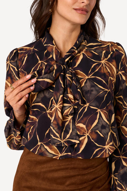 Chemise imprimée Marron - Axara Paris