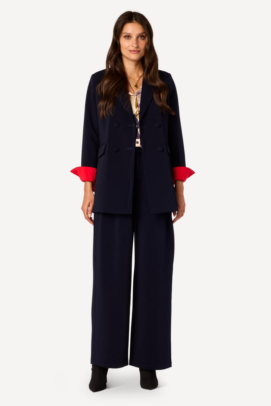 Veste unie Marine - Axara Paris