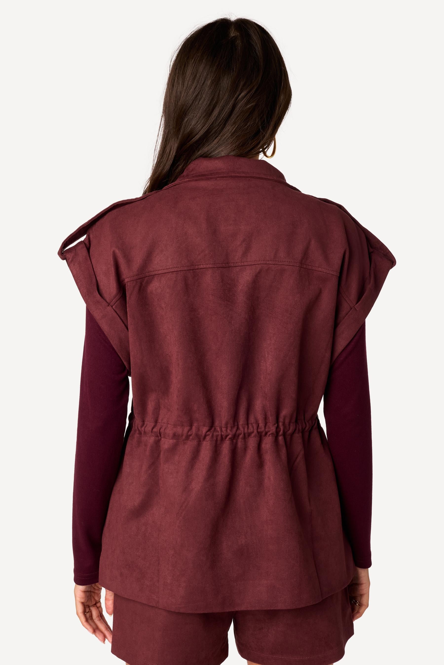 Veste saharienne Prune - Axara Paris
