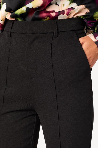 Pantalon bootcut uni Noir - Axara Paris