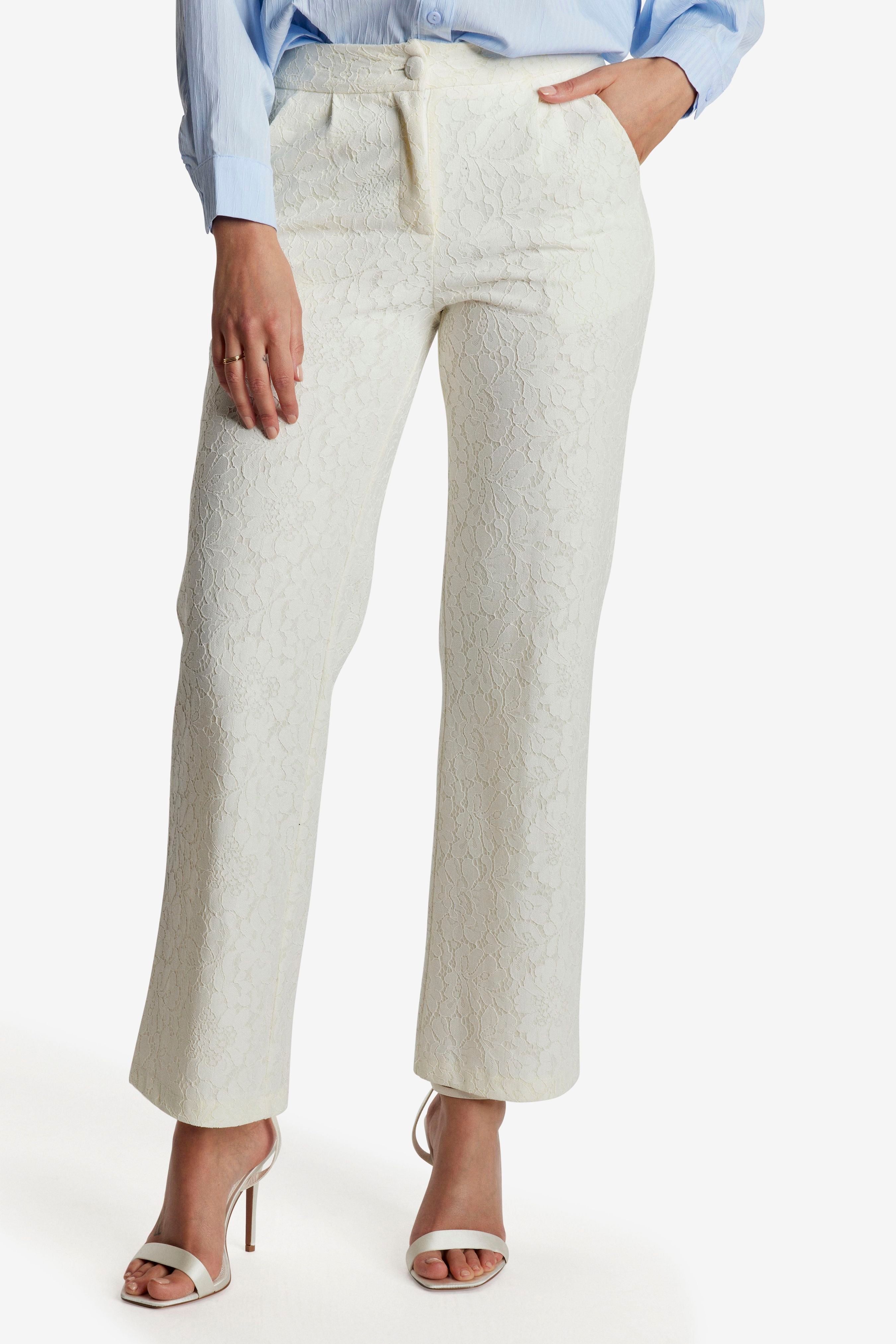 Lined lace trouser